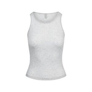 SKIMS Threadbare Cotton Tank Light Heather Gray Medium *NWT* Sold out Size!
